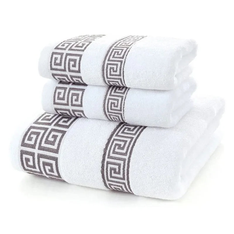 Kit 3 Toalhas (2 Rosto + 1 Toalhão)