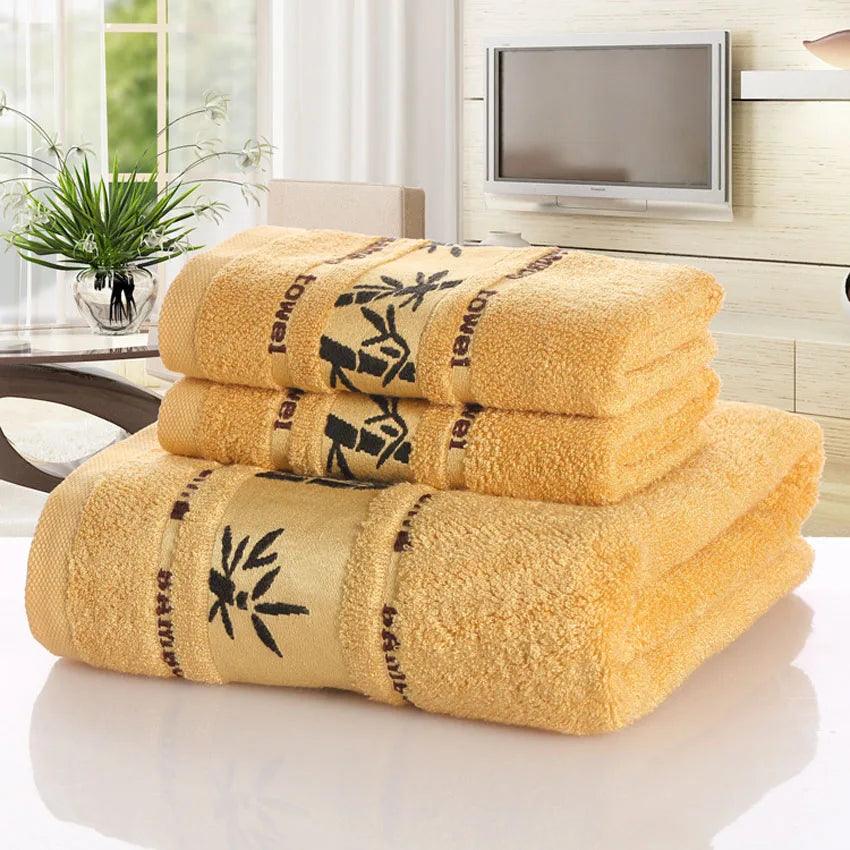 Kit Toalhas 100% Fibra De Bambu 3 Peças - Evelle