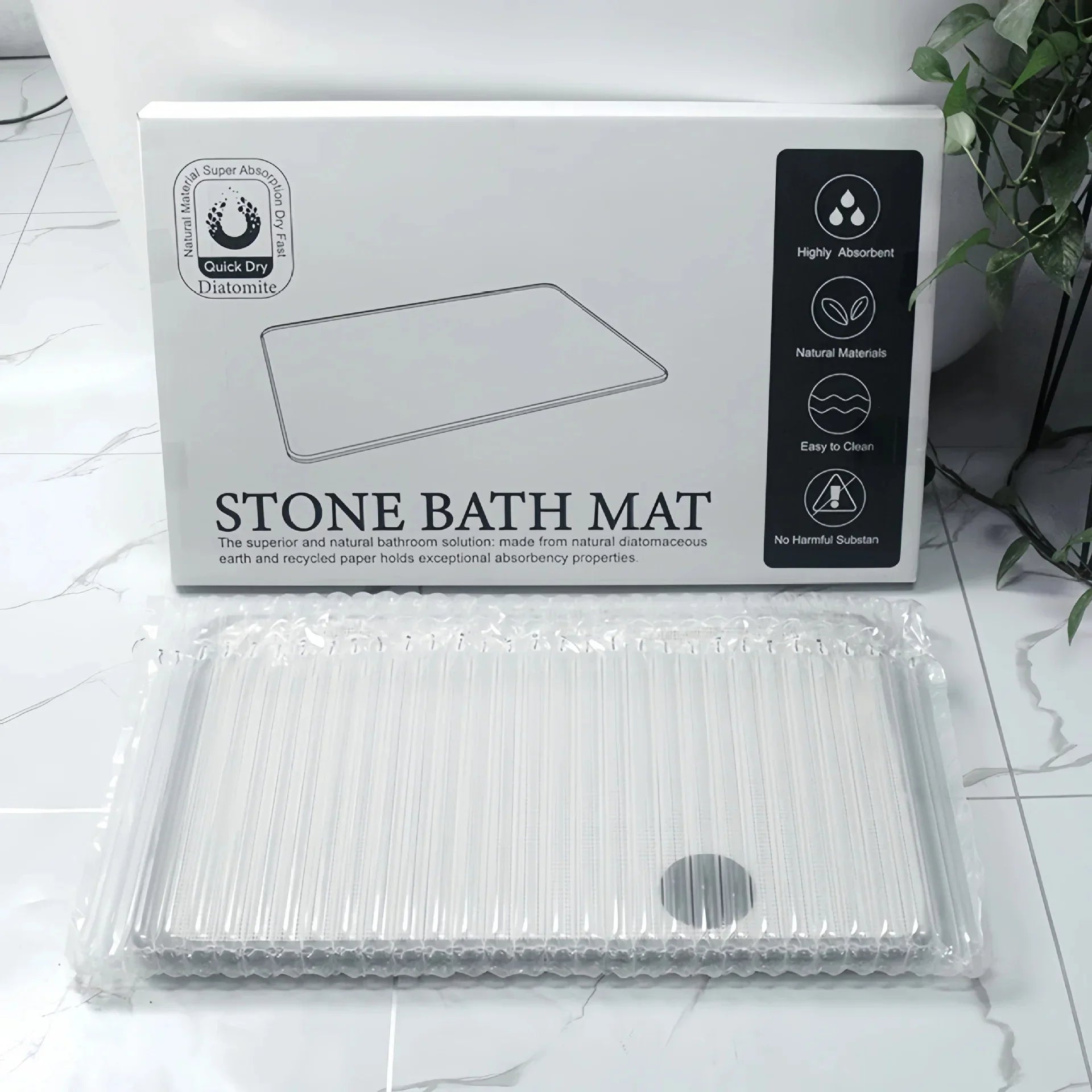 Tapete Absorvente de Pedra Diatomacea Evelle®