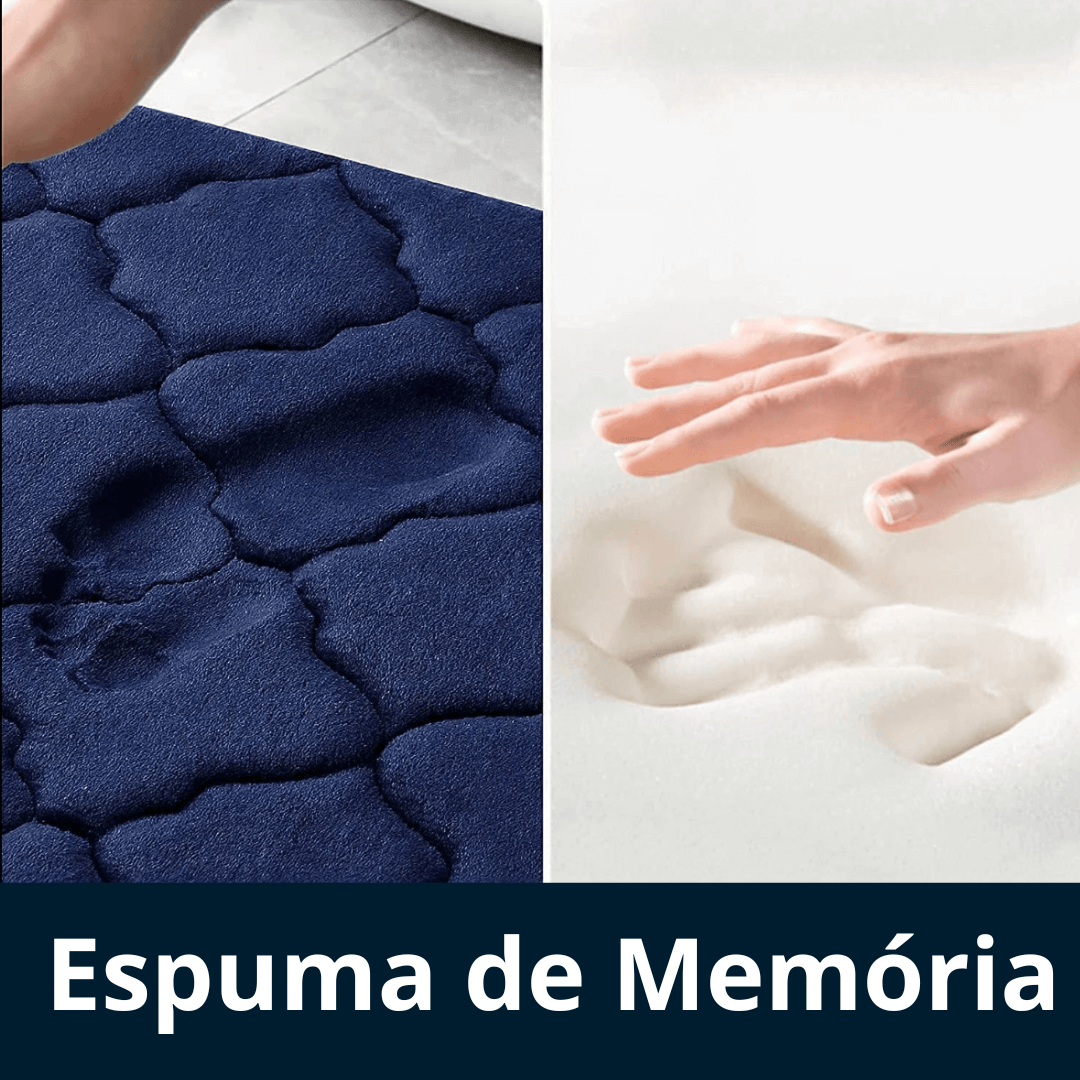 Tapete de Banheiro Antiderrapante em Camurça